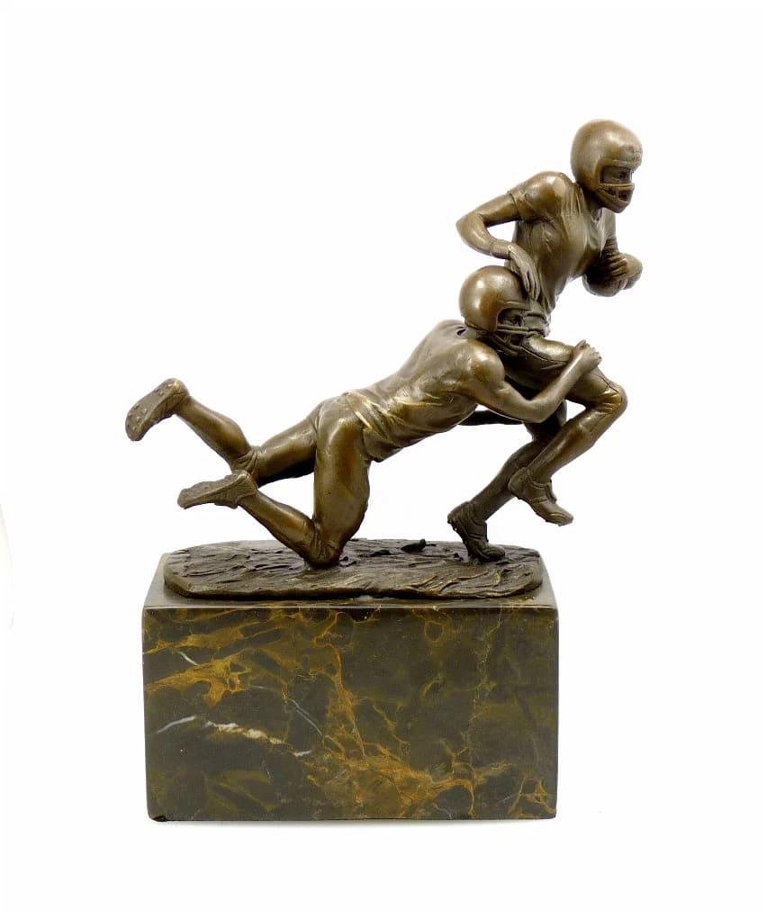 Statua di bronzo - Giocatore di calcio In condizioni buone in vendita a Saint-Ouen, FR