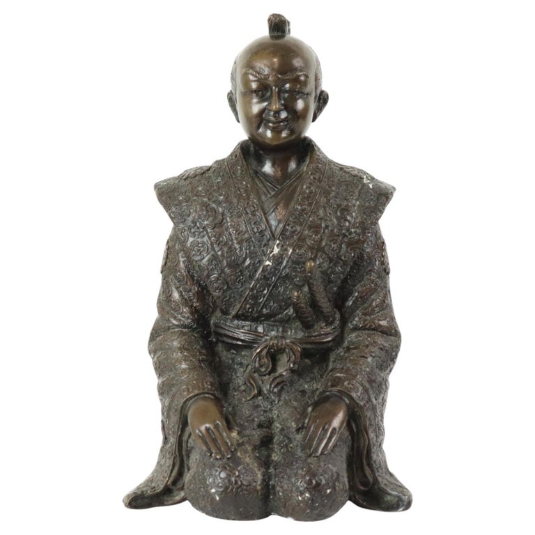 Statue Parastone Statue Samurai à cheval aspect bronze - Hauteur 27 cm - Largeur 20 cm
