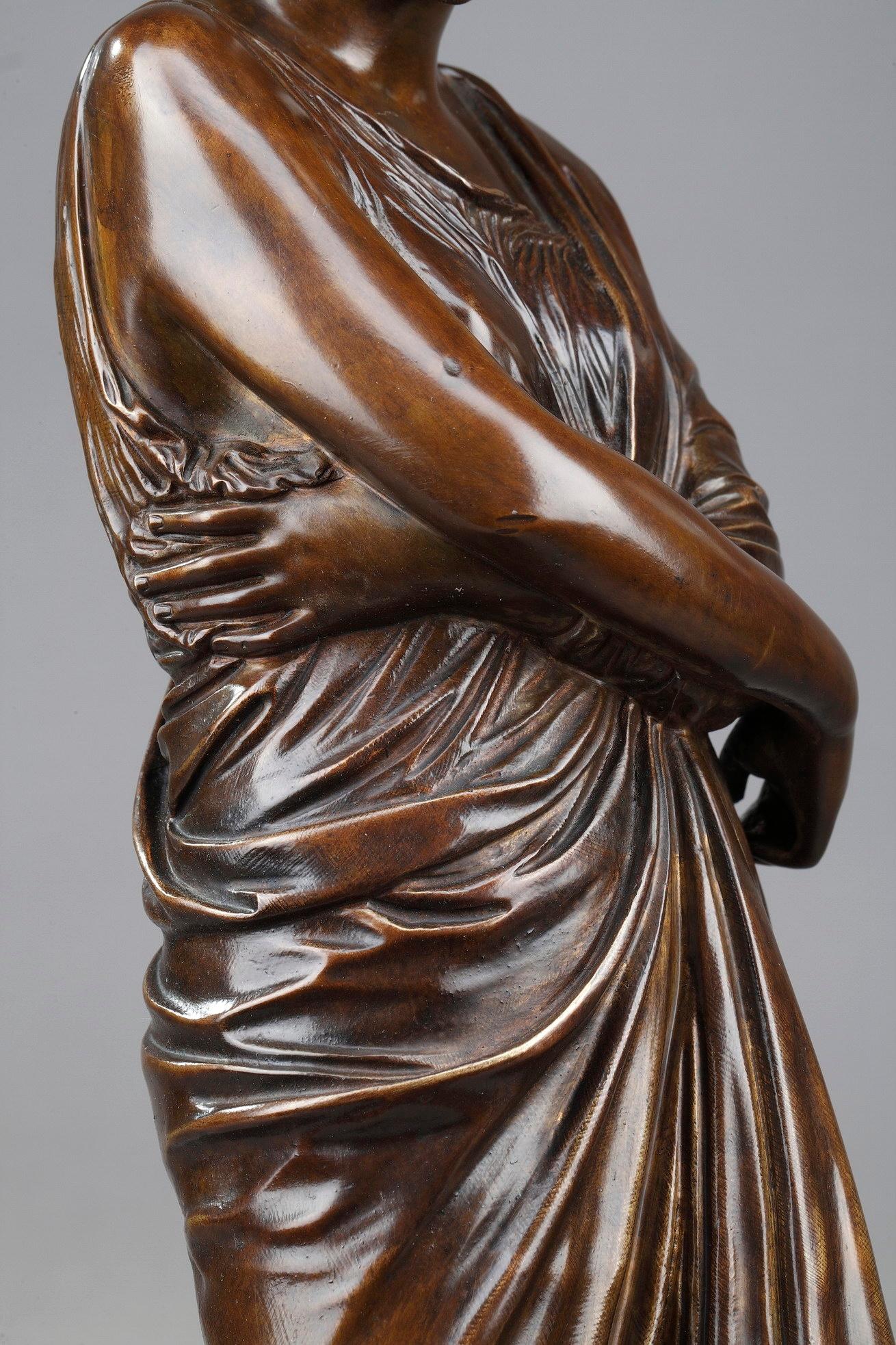 Bronze Statue L'Espérance déçue After Auguste-Marie Barreau 6