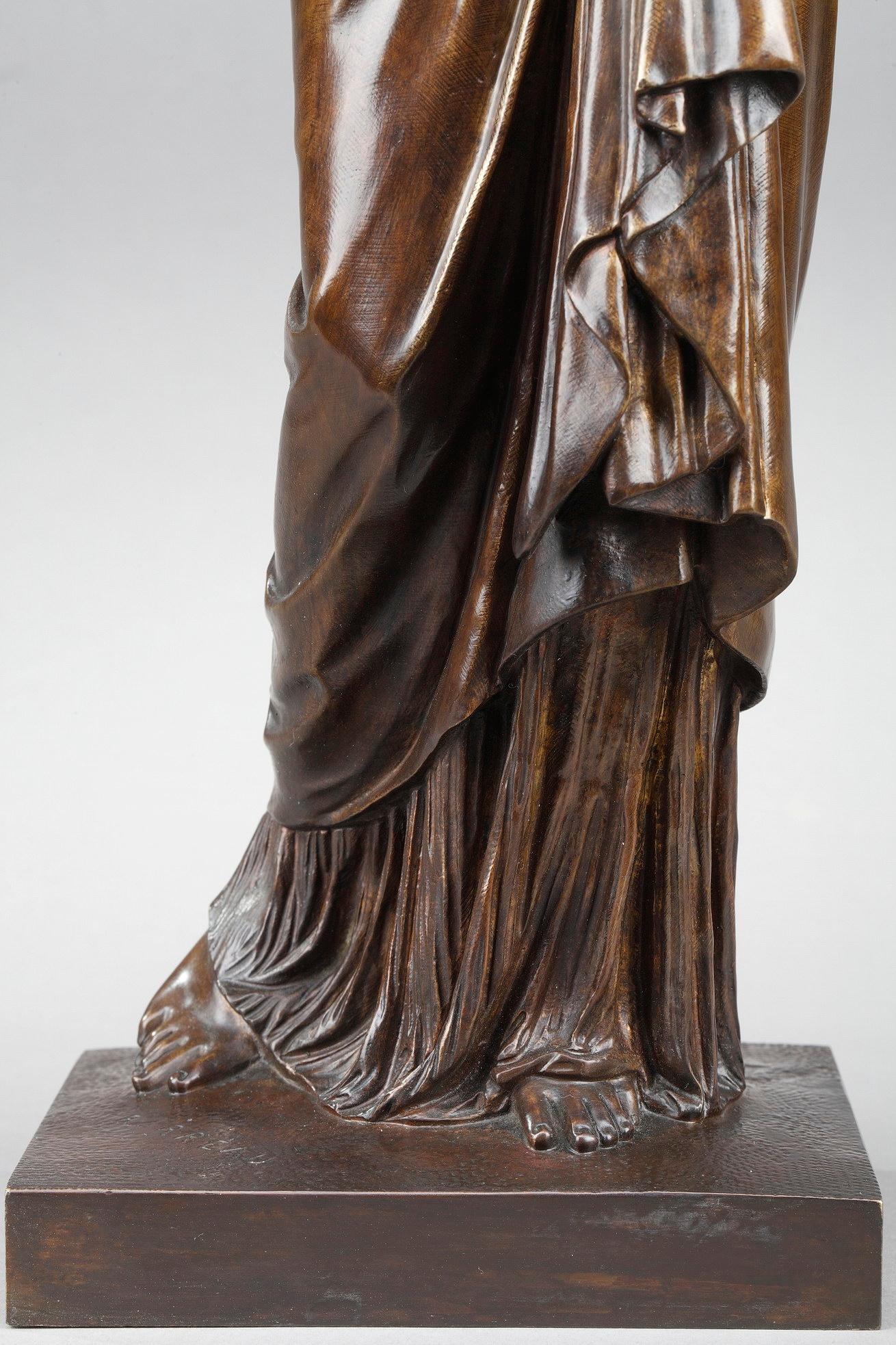 Bronze Statue L'Espérance déçue After Auguste-Marie Barreau 8