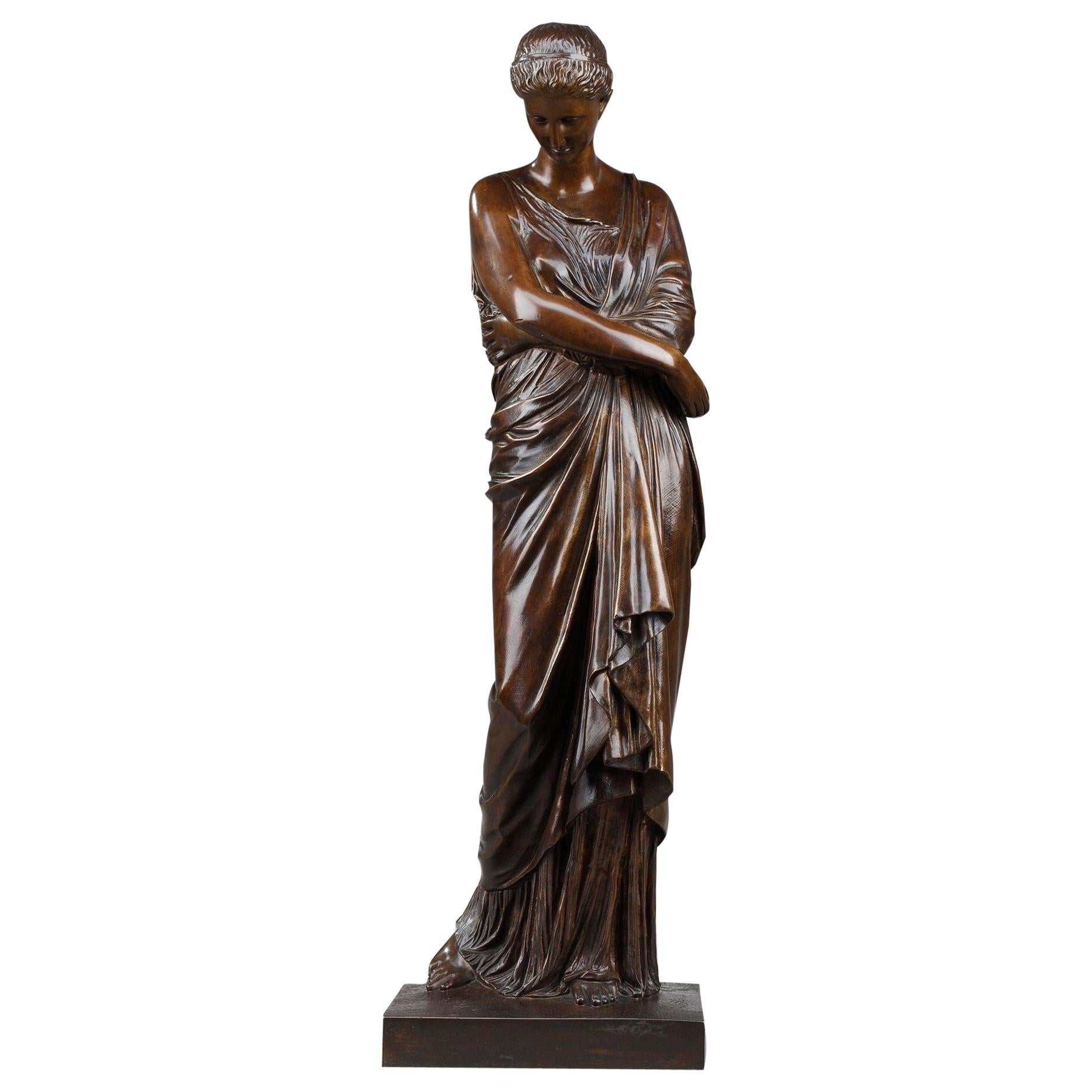 Bronze Statue L'Espérance déçue After Auguste-Marie Barreau