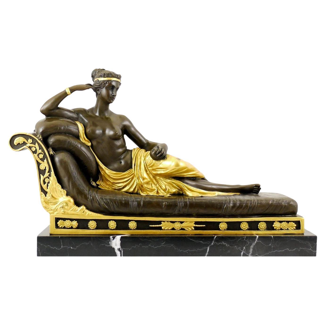 Bronze Statue Neoclassical Sculpture im Angebot