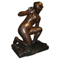 Bronze Statue of a "Bather" after a 1937 Plaster by P. Besnard
