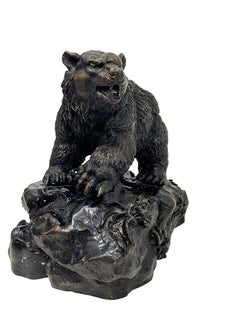 Bronze Statue of a Bear, After Pierre-Jules Mêne