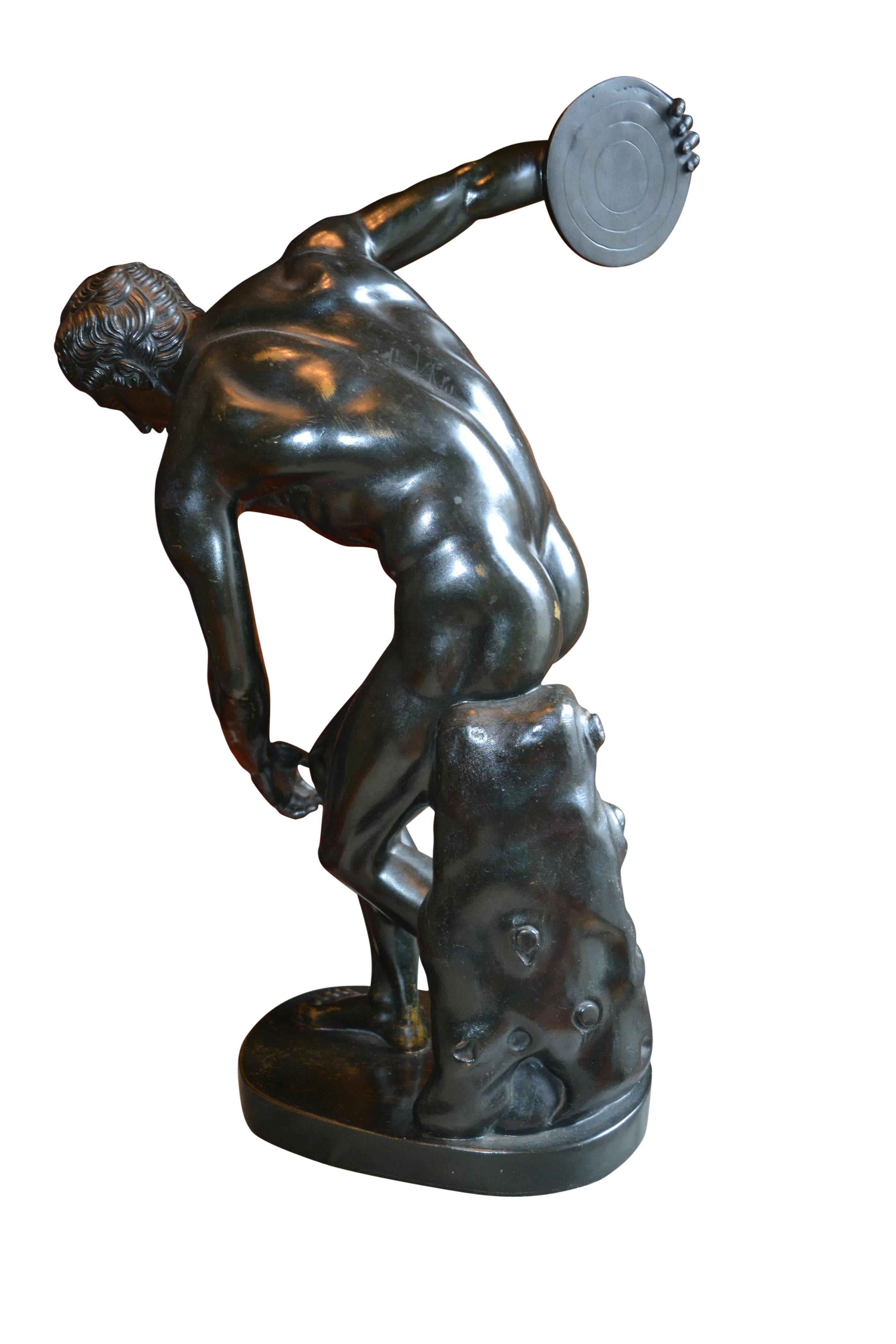 Bronze Statue of a Discus Thrower Known as the Discobolus of Myron 1