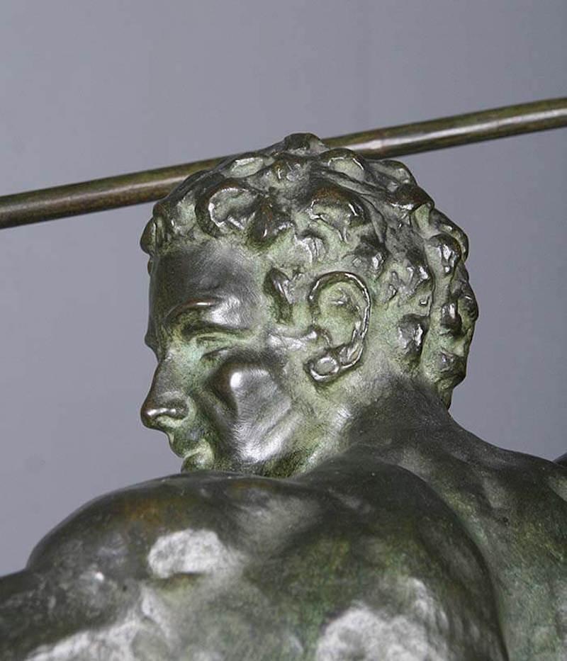 Bronze Statue of a Gladiator, by Cipriani, France, Early 20th Century 8