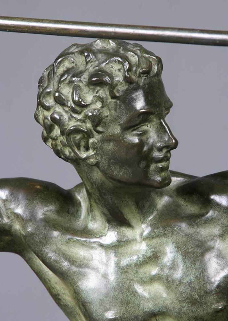 Cast Bronze Statue of a Gladiator, by Cipriani, France, Early 20th Century