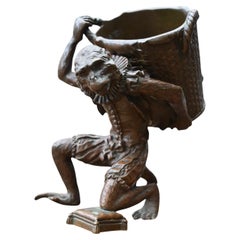 Statue en bronze d'un singe habillé comme un marquis, 19e siècle