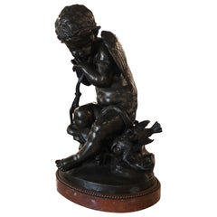 Statua di bronzo di un angelo di Pigalle