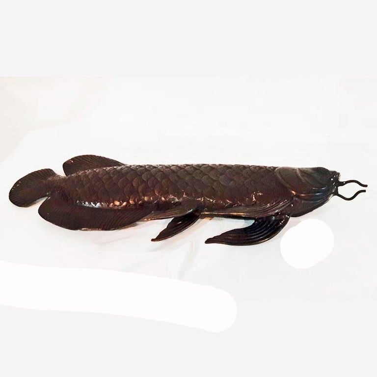 Bronze Statue of an Arowana 'Dragon' Fish at 1stDibs