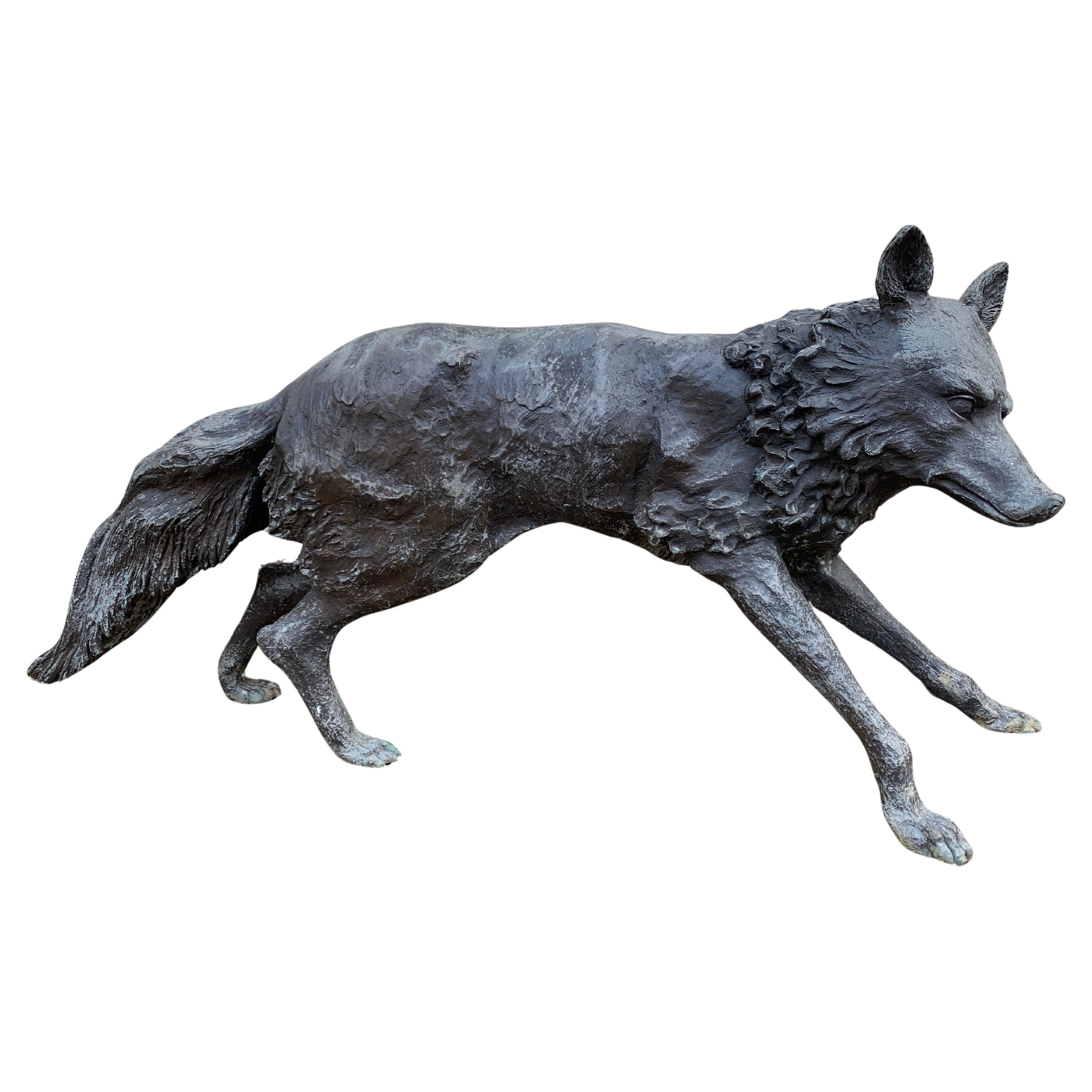 Bronze Statue of Fox