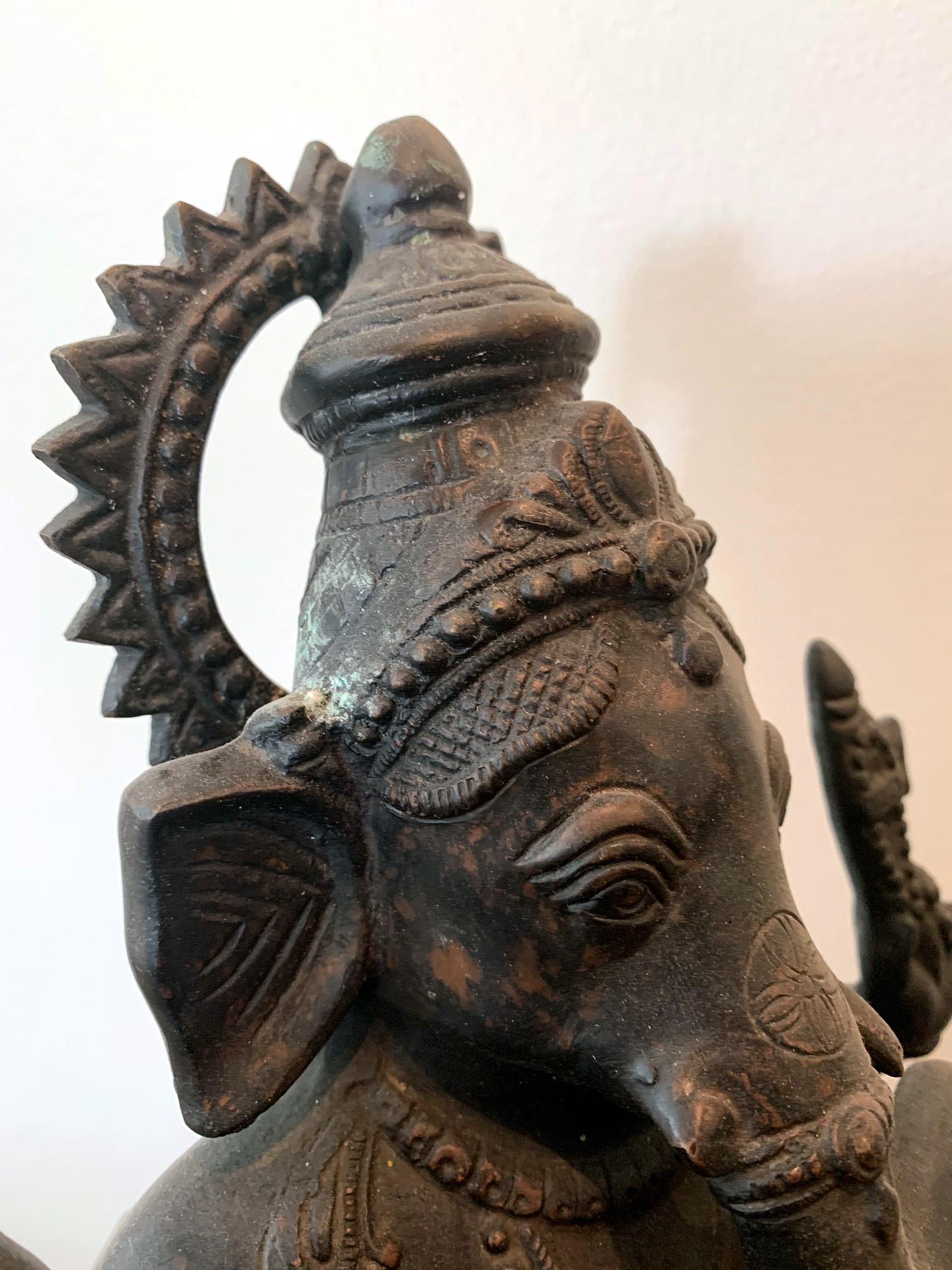 Archaistic Bronze Statue of Ganesh from Sir Lanka