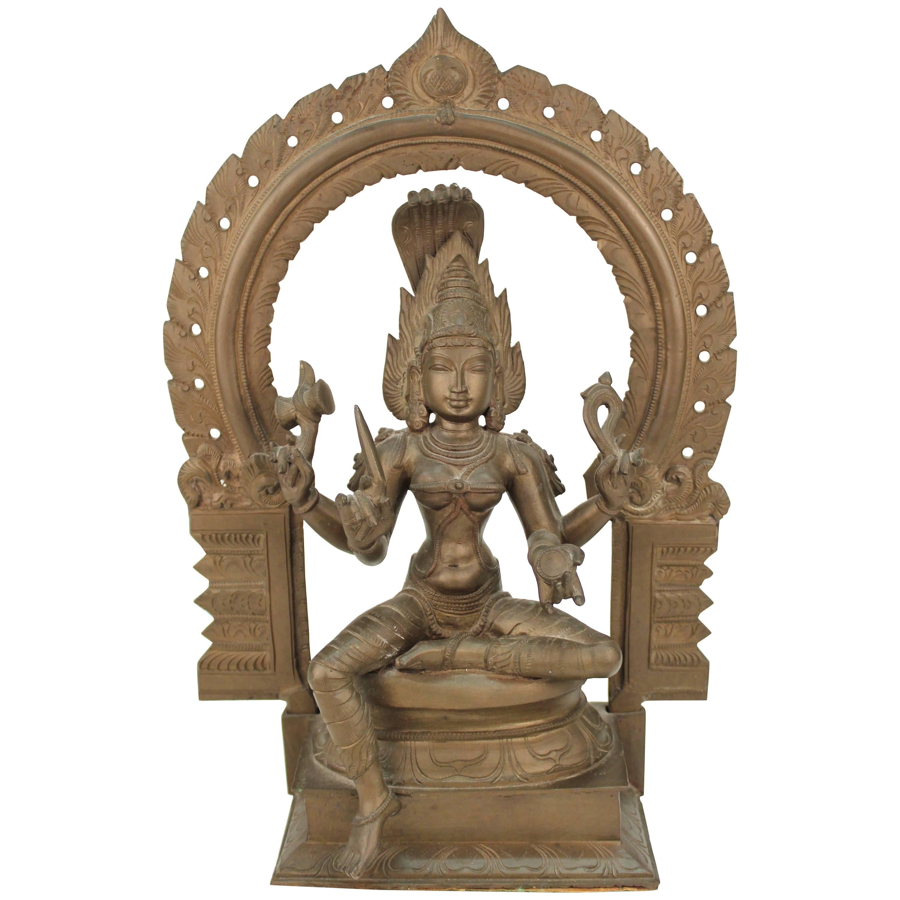 Bronze Statue of Hindu Goddess Kali
