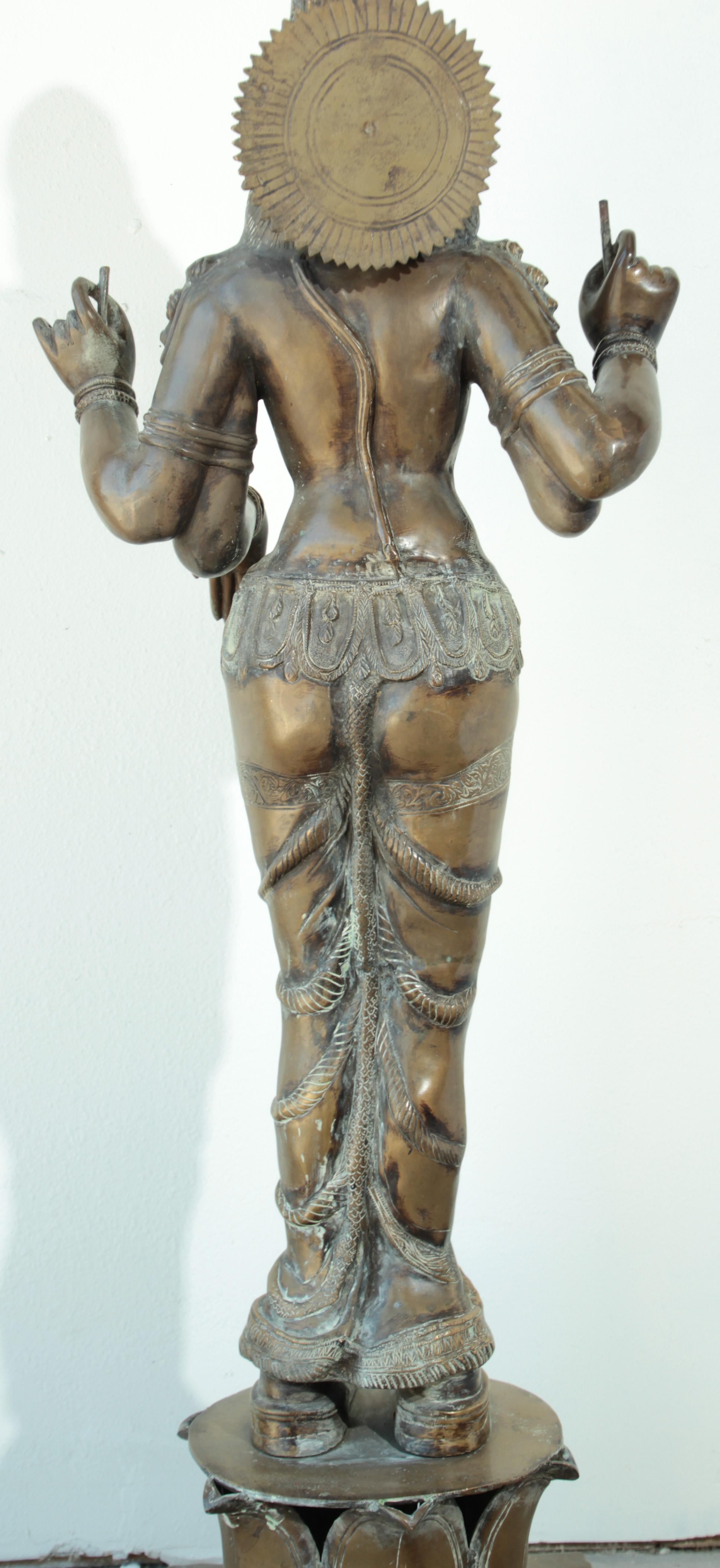 Bronze Statue of Hindu Goddess Lakshmi 1