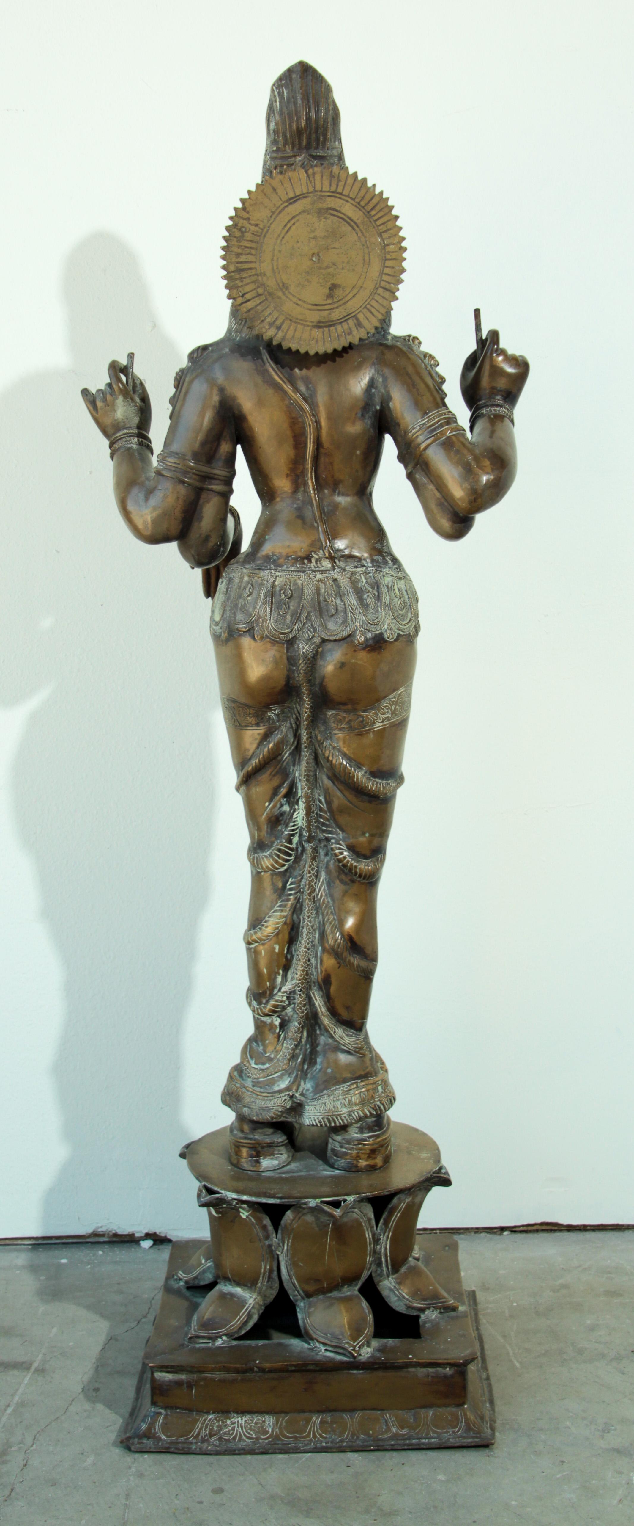 Bronze Statue of Hindu Goddess Lakshmi 2