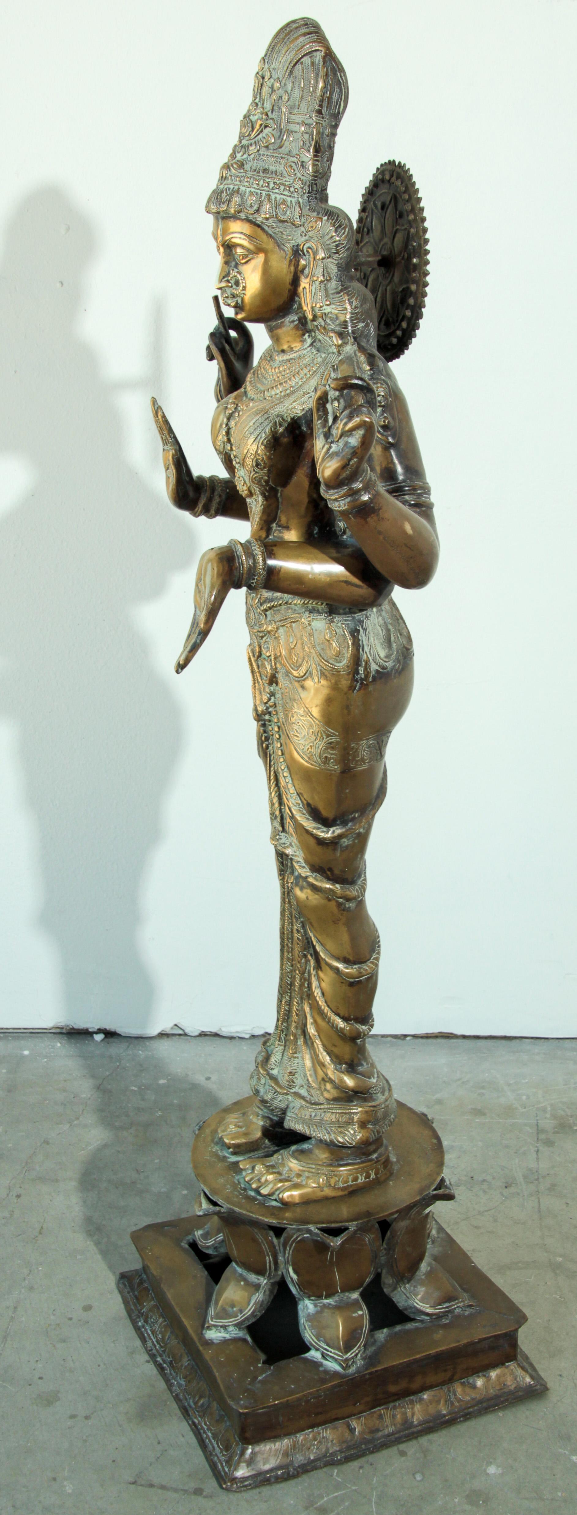 Bronze Statue of Hindu Goddess Lakshmi 3