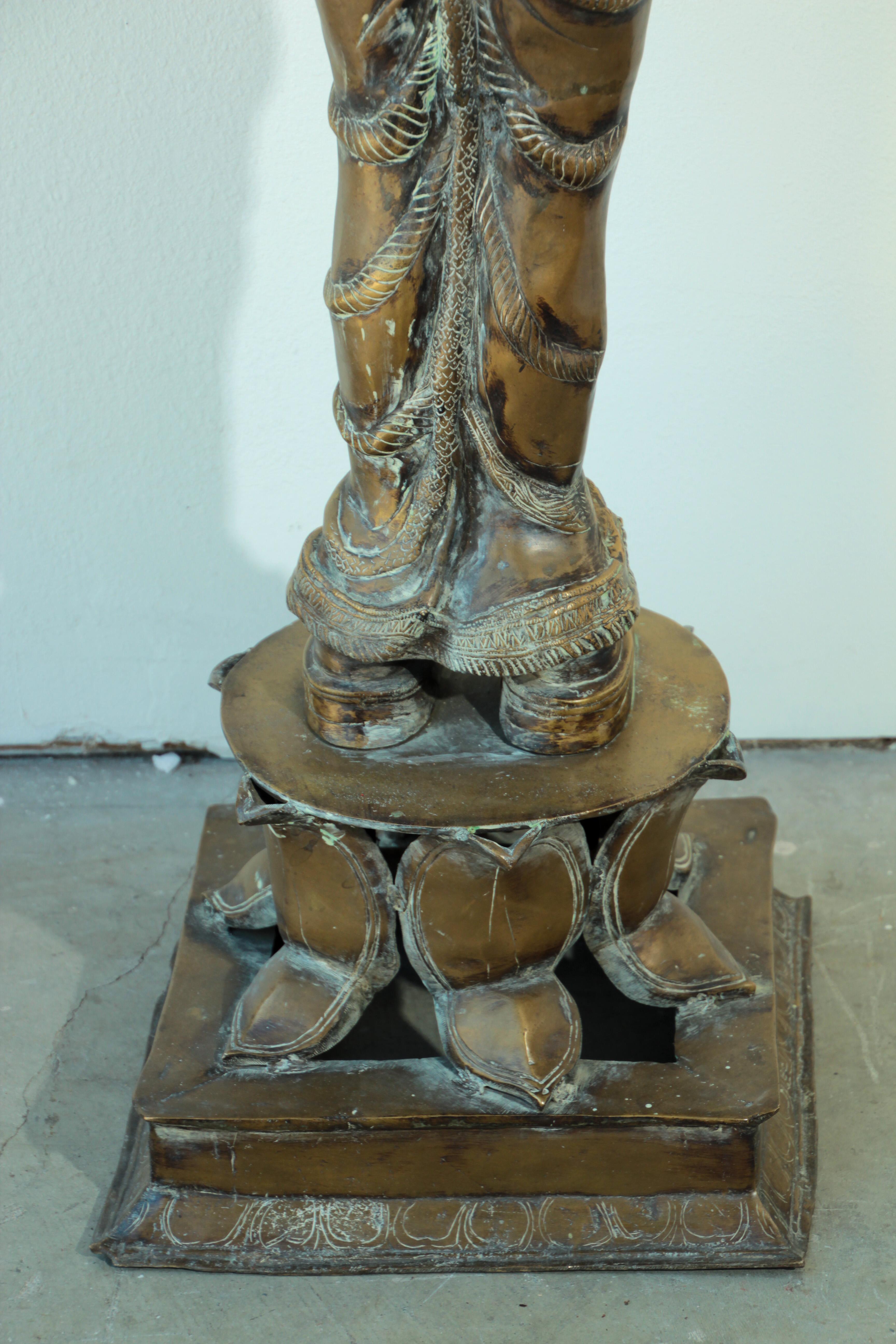 Bronze Statue of Hindu Goddess Lakshmi 7