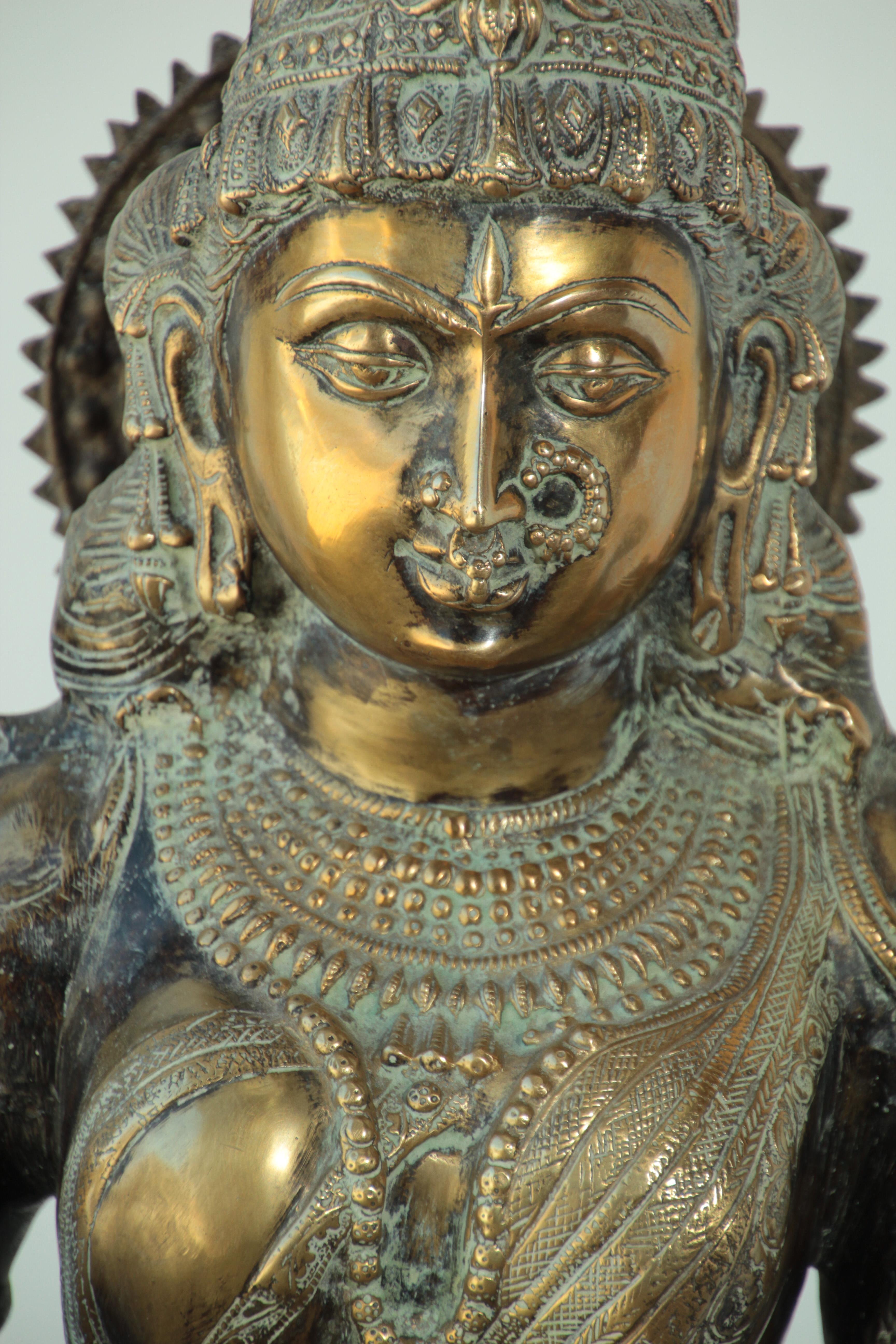 lakshmi bronze statue