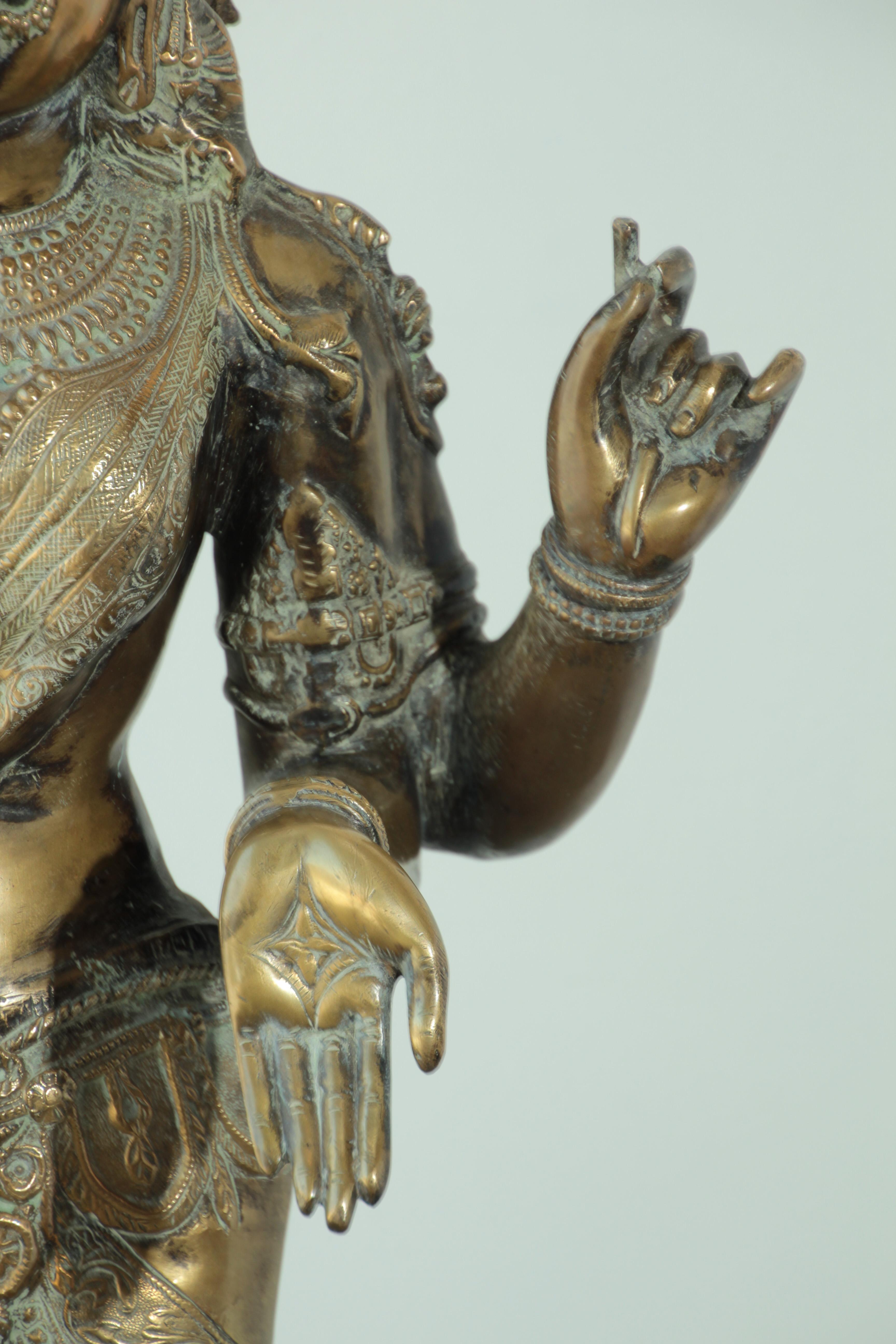 bronze lakshmi statue