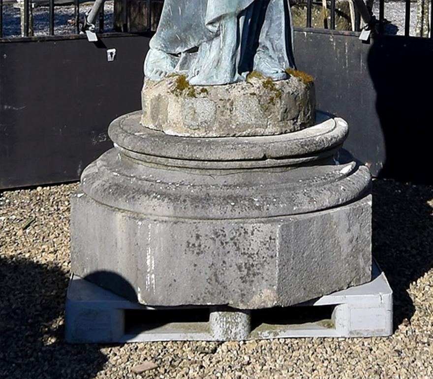 Belgian Bronze Statue of Liberty on Pedestal
