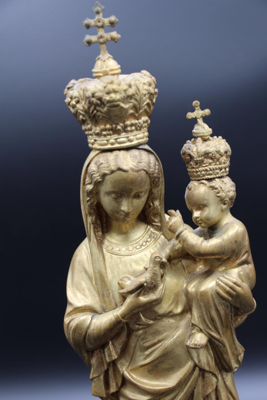 Bronze Statue Of Our Lady Of Sion im Zustand „Gut“ im Angebot in Charmes, FR