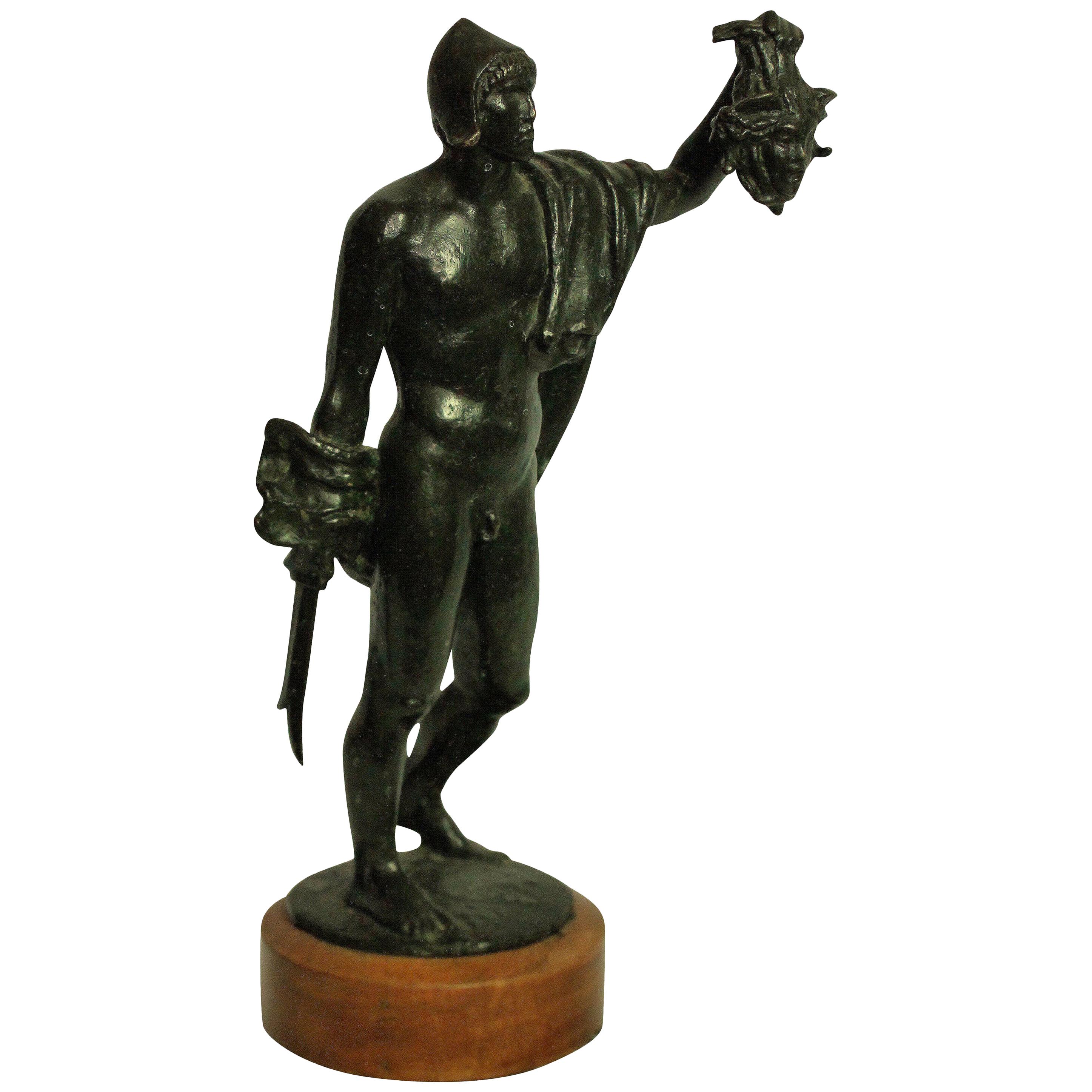Bronze Statue of Perseus Holding the Medusa's Head