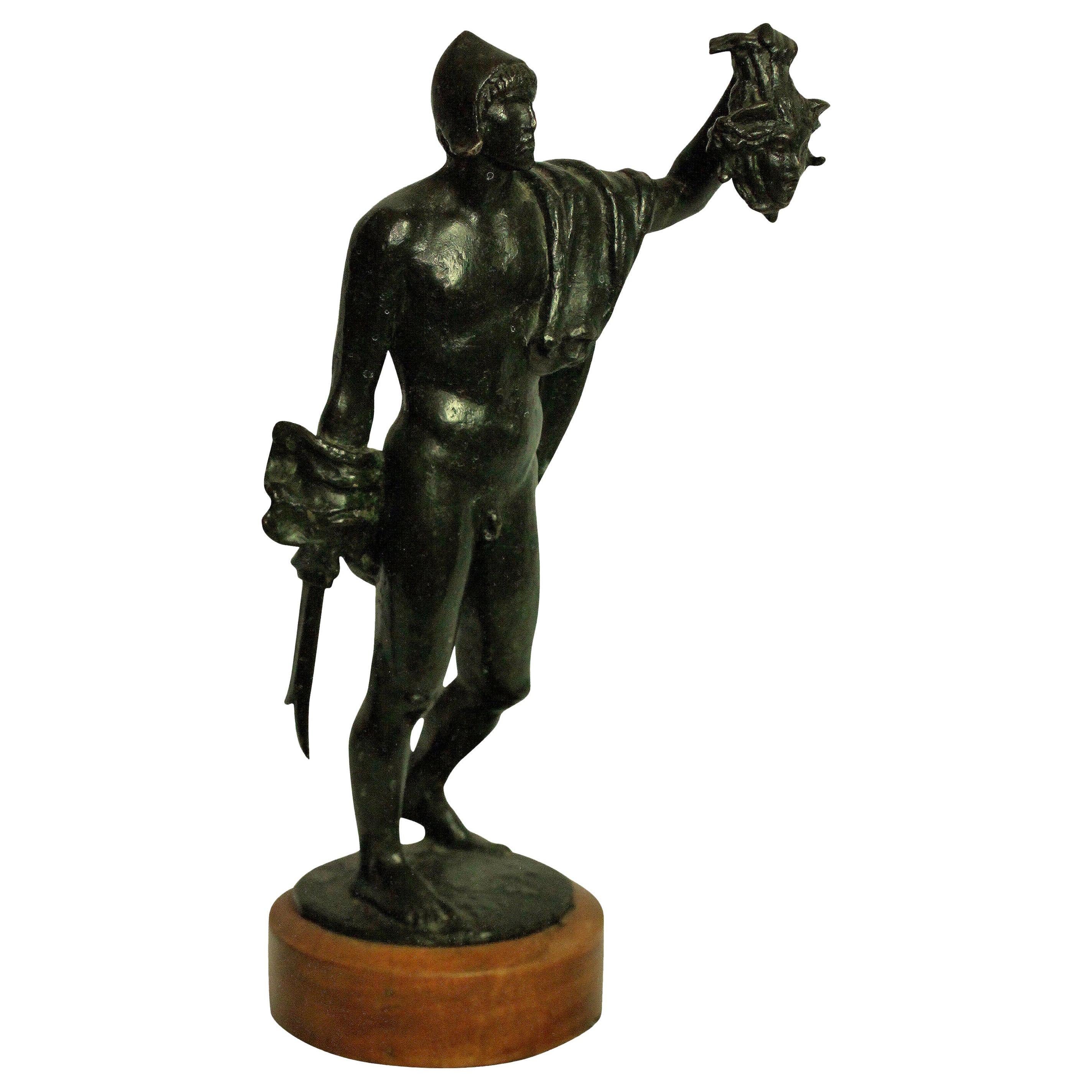 Bronze Statue of Perseus Holding the Medusa's Head