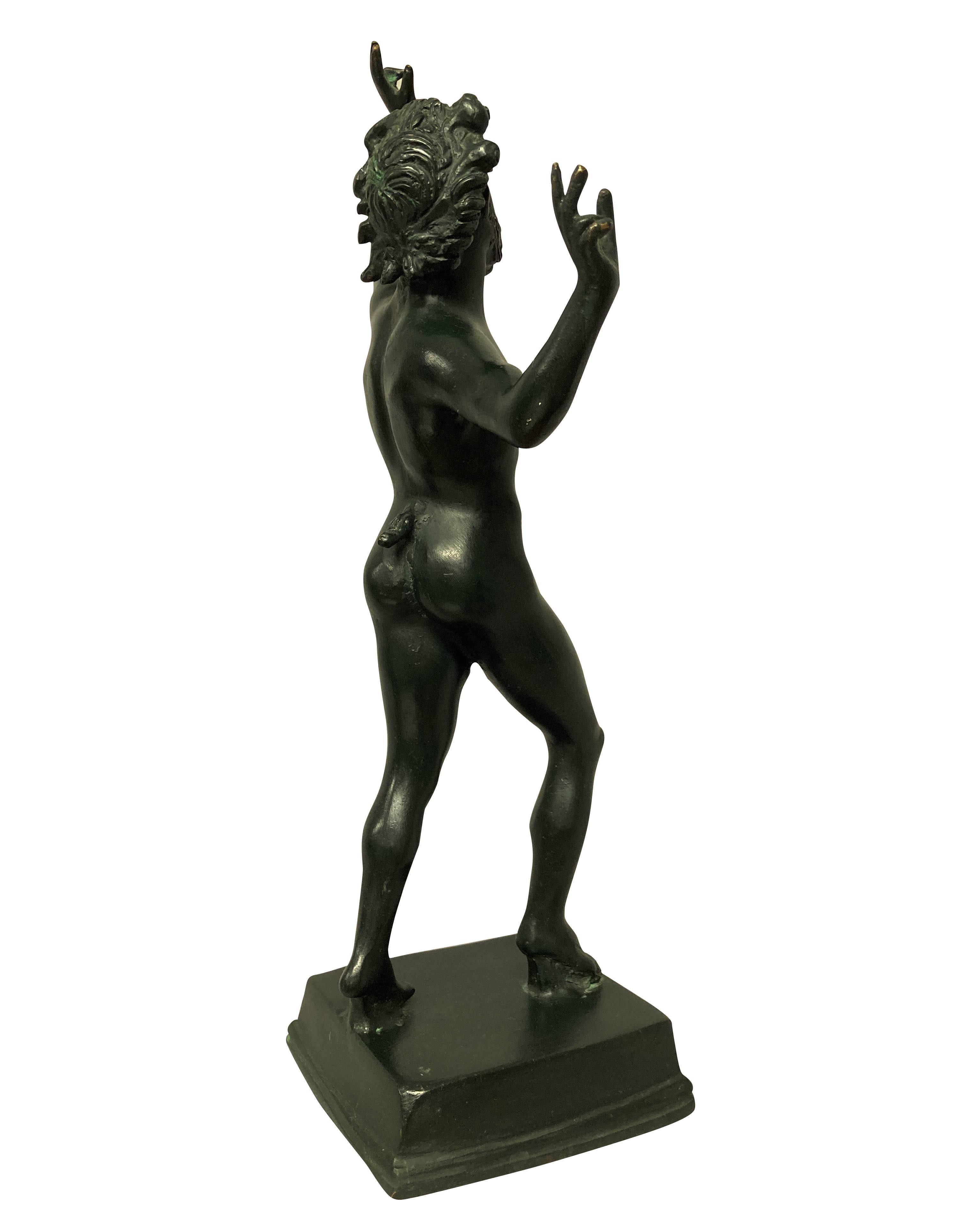 English Bronze Statue of the Dancing Faun