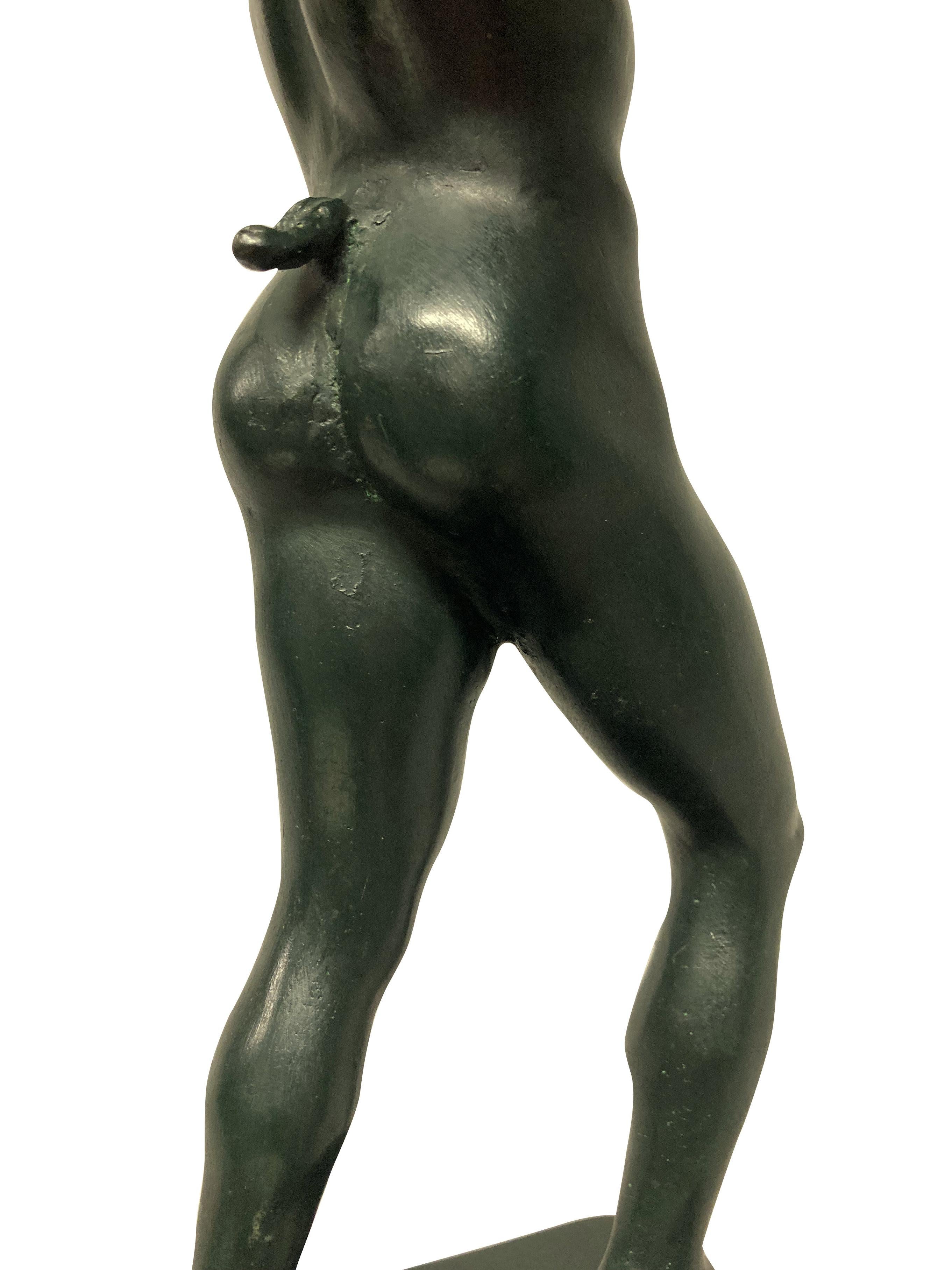 Patinated Bronze Statue of the Dancing Faun