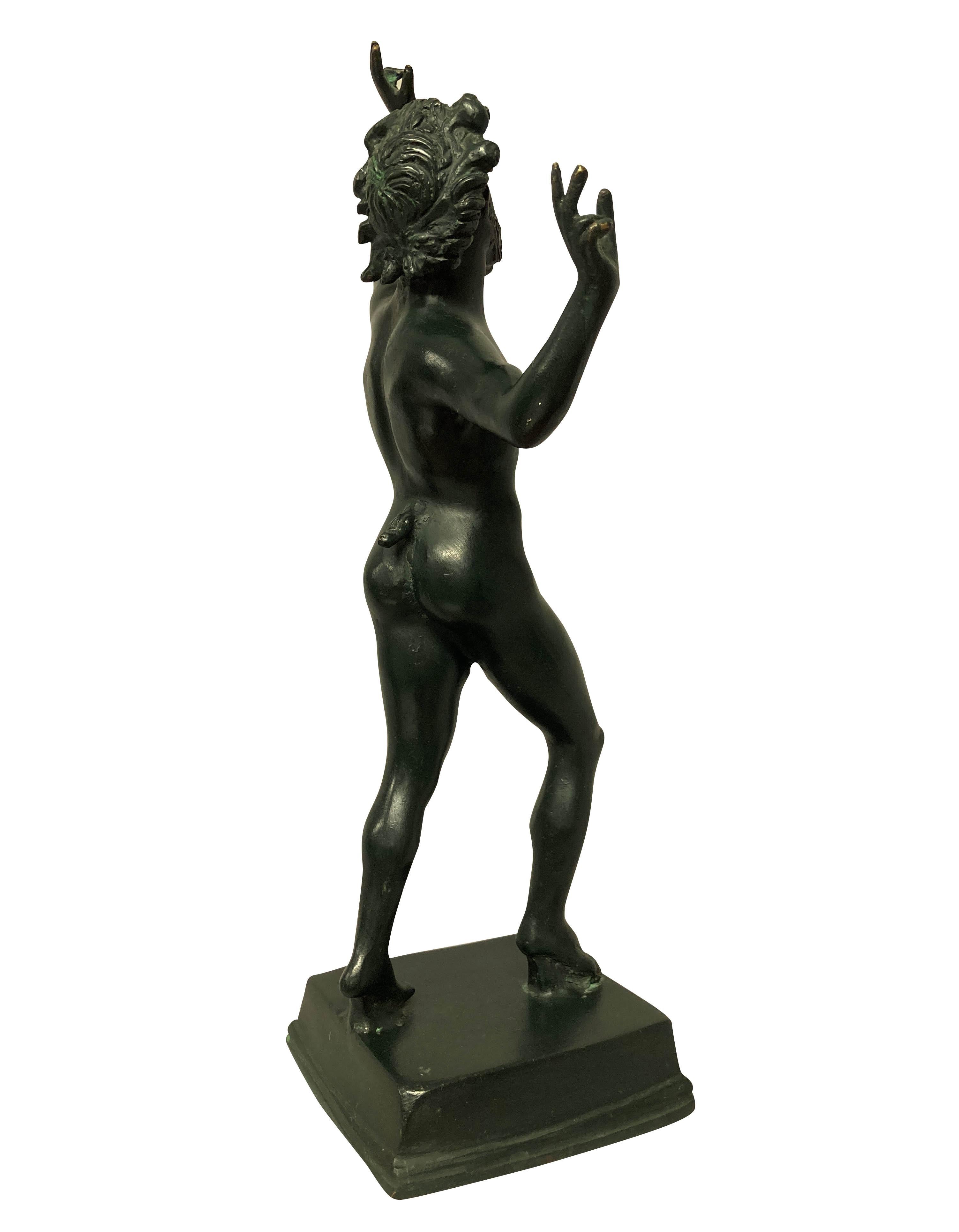 Bronze Statue of the Dancing Faun In Good Condition In London, GB