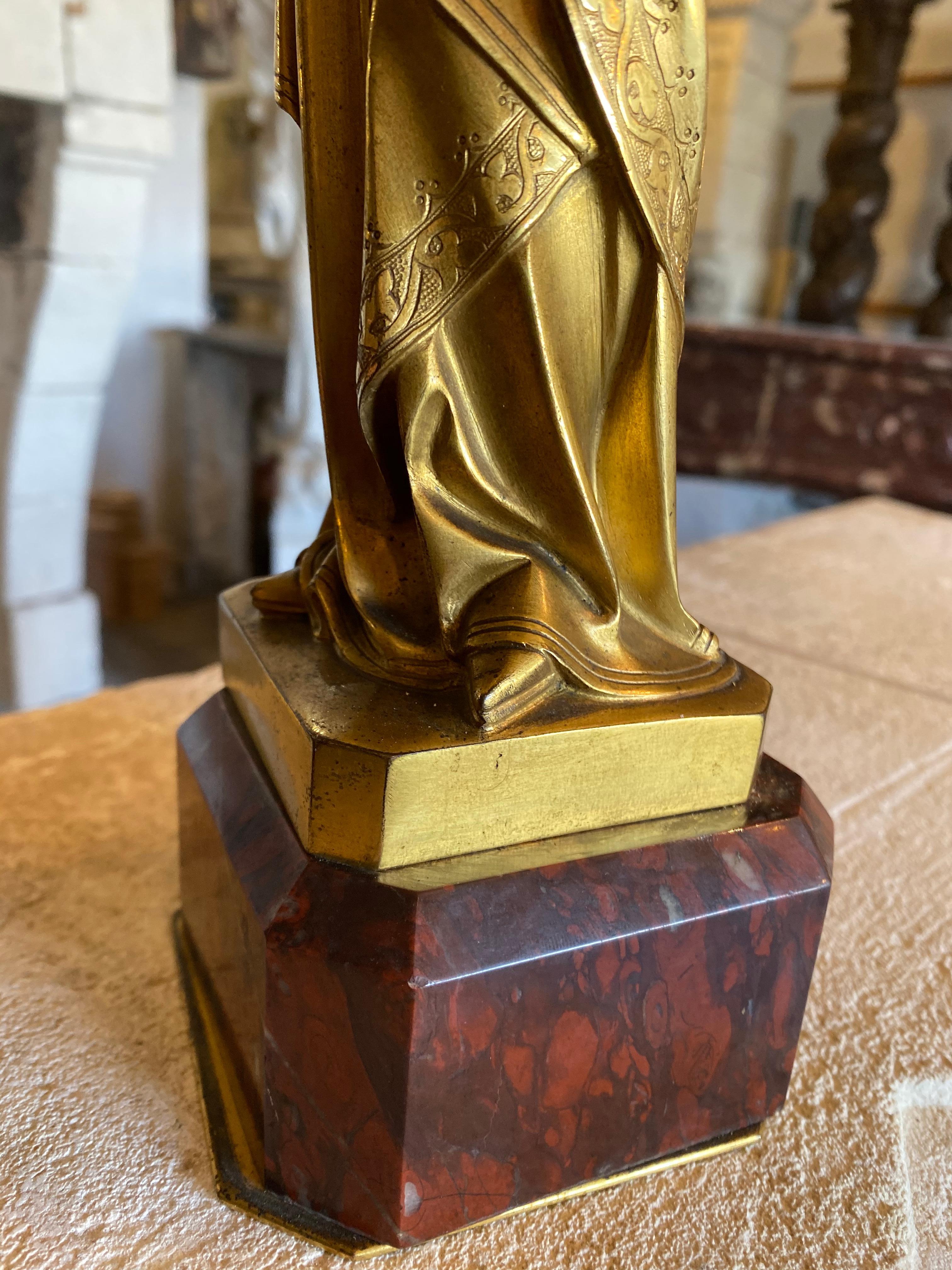 Bronzestatue der Jungfrau Maria (20. Jahrhundert)