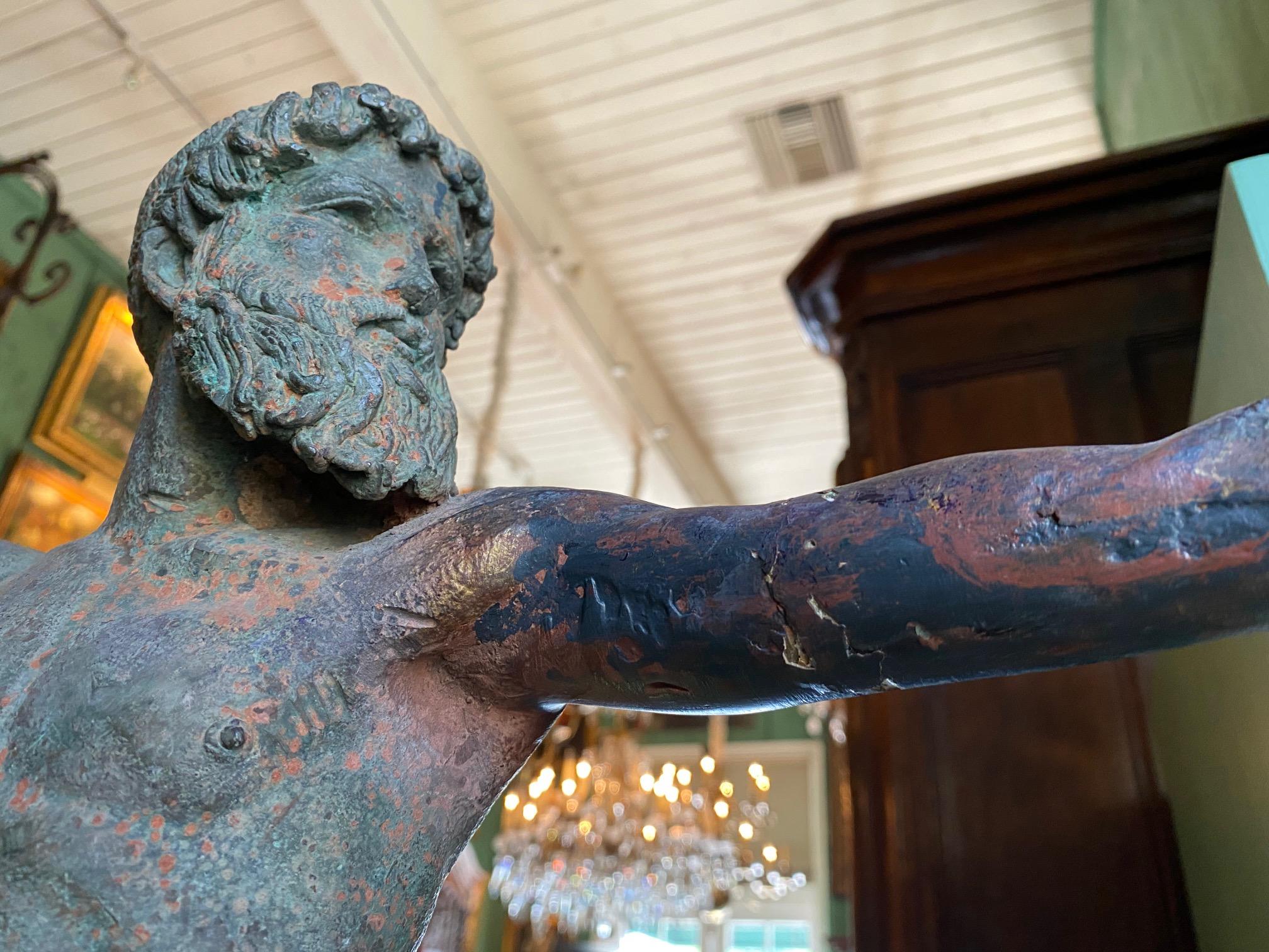 Bronze Statue of Zeus of Artemisia Greek God Figure Sculpture Art Antiques LA CA 11