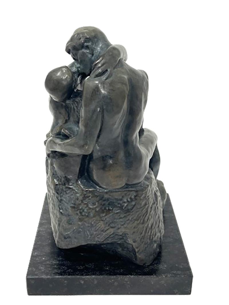 Bronze statue The Kiss, Auguste Rodin by Ara Kunst Germany For Sale 4