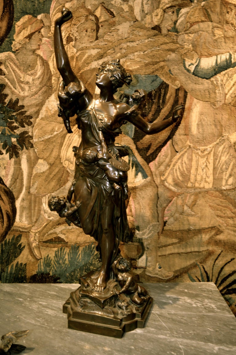 Bronze Statue Titled  Nul Narrive Sans Peine  by 