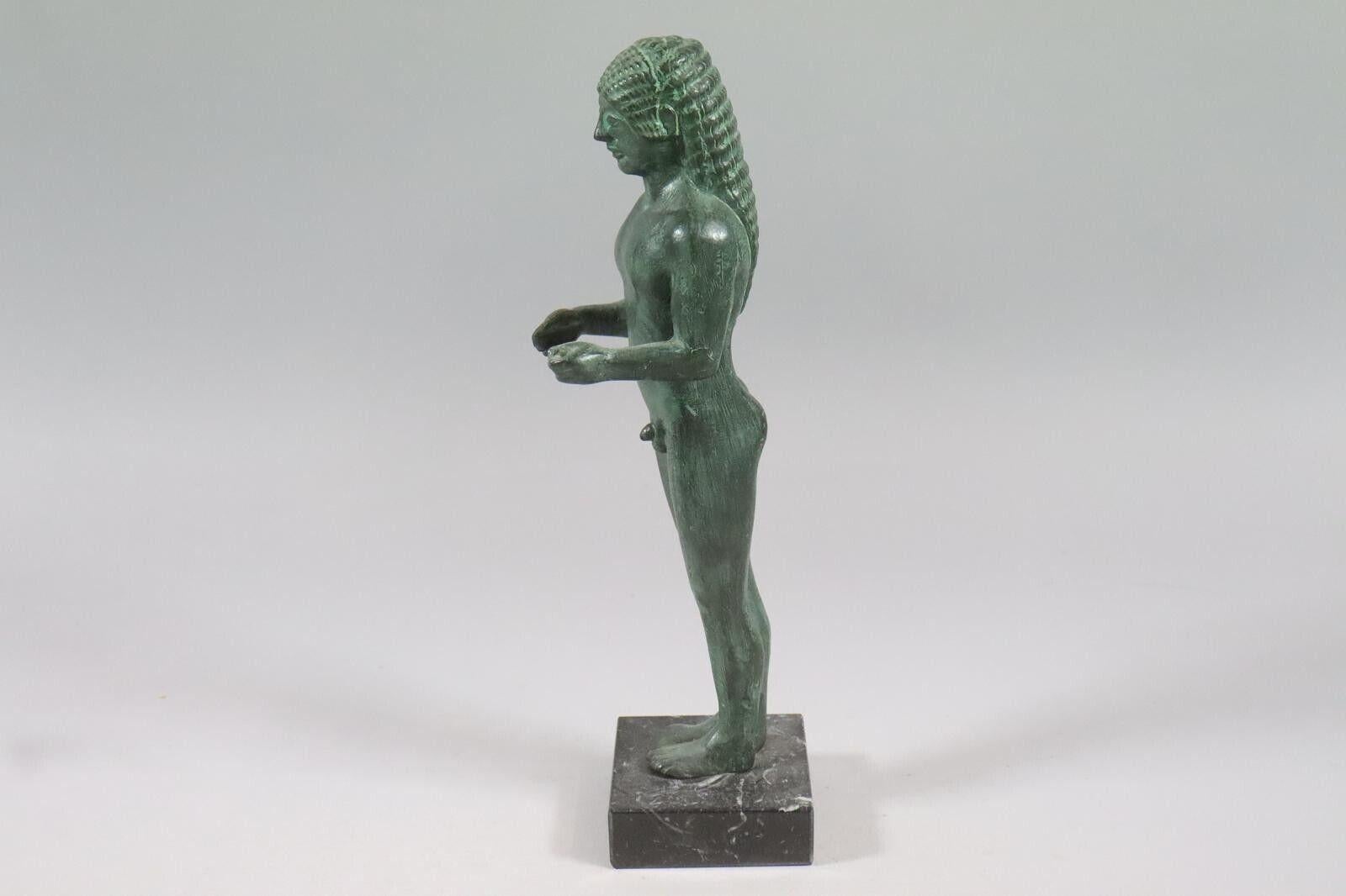Bronze Statuette of a Kouros from the Sanctuary of Hera, Samos, Museums Replica For Sale 6