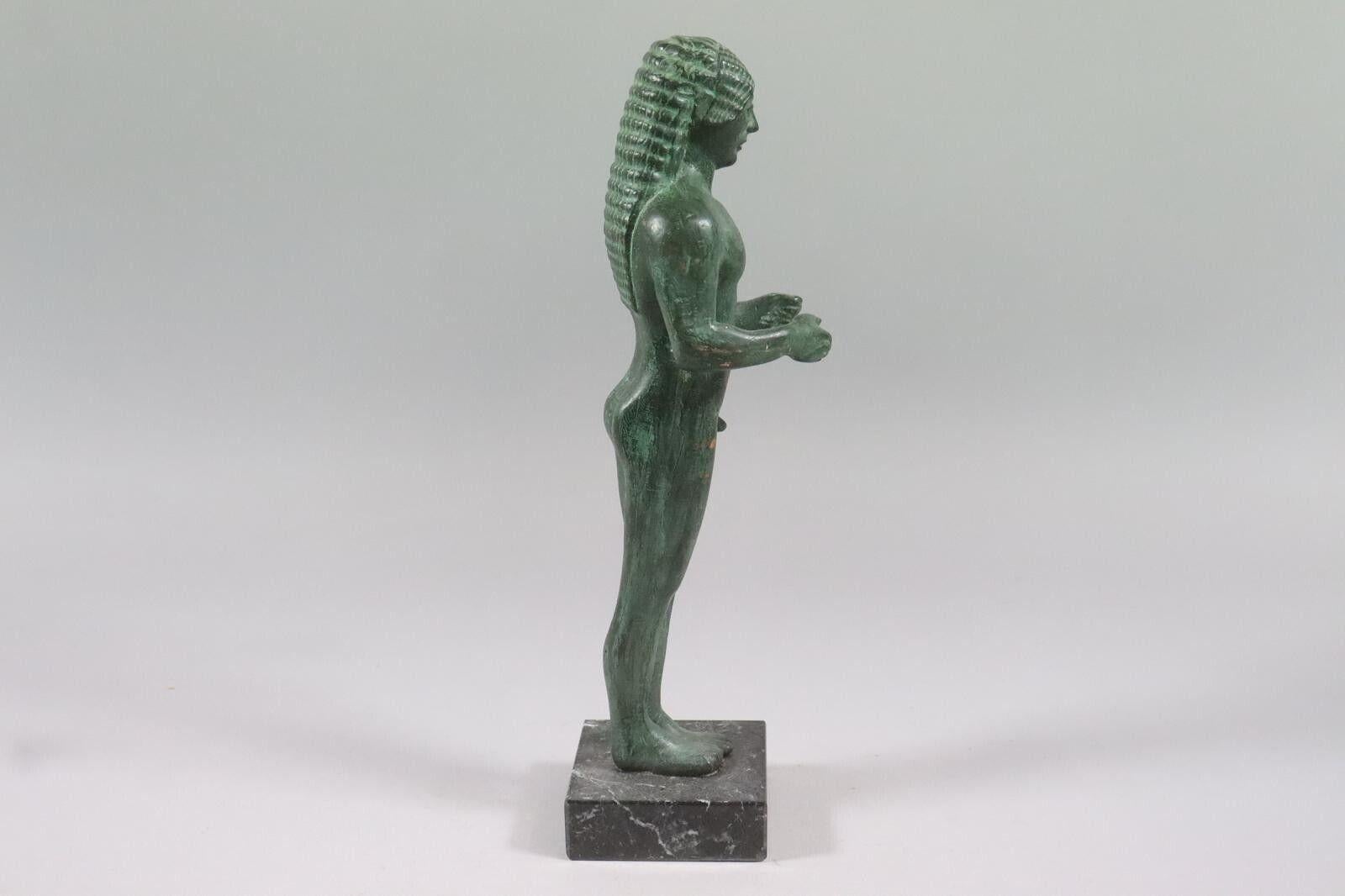 Bronze Statuette of a Kouros from the Sanctuary of Hera, Samos, Museums Replica For Sale 8