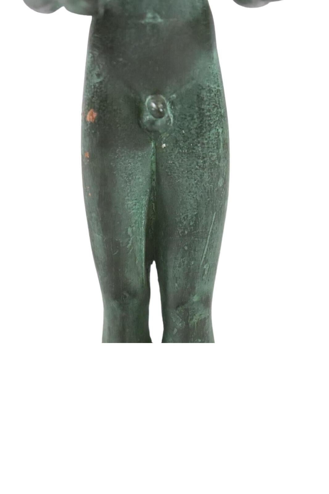 Bronze Statuette en bronze d'un Kouros du sanctuaire d'Héra, Samos, Museums Replica en vente