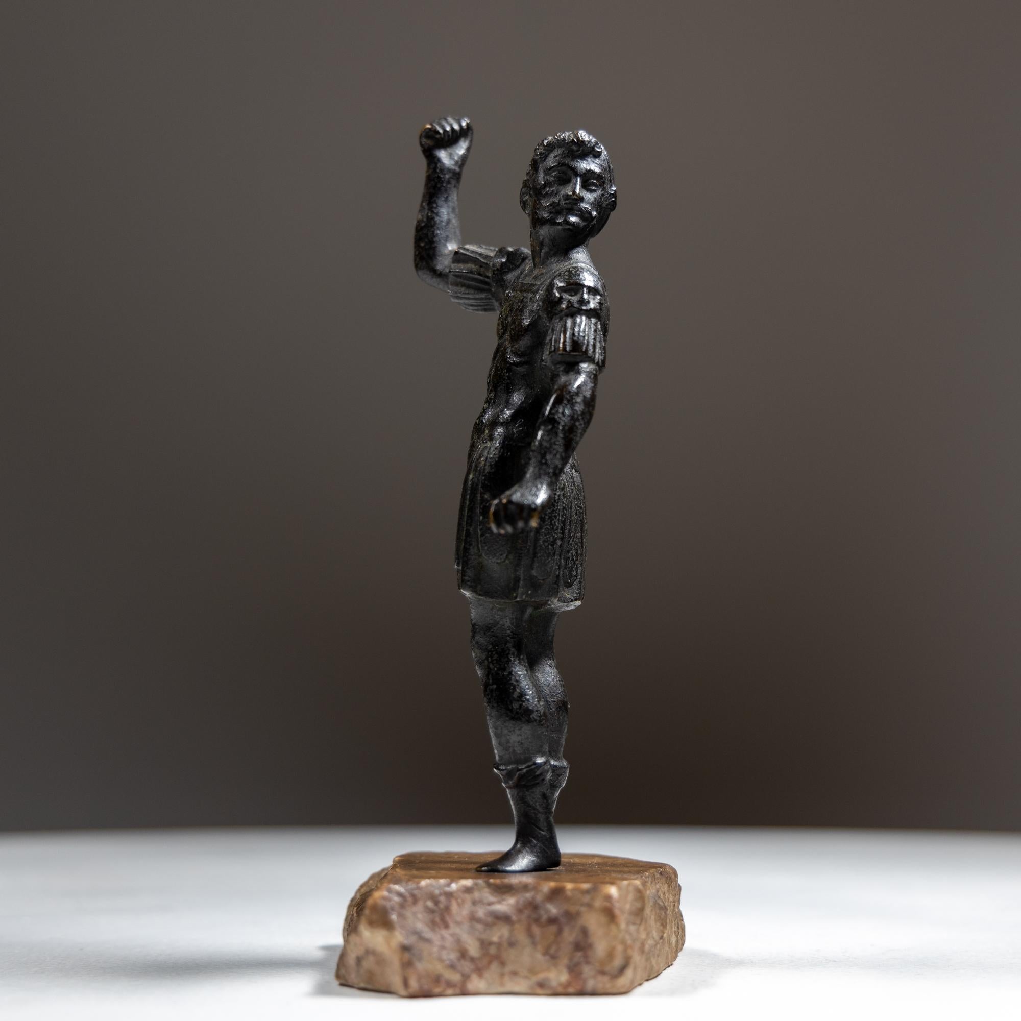18th Century and Earlier Bronze statuette of a Venetian mercenary, Italy 16th/17th century
