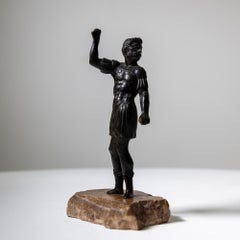 statuette en bronze d'un mercenaire vénitien, Italie, 16e-17e siècle