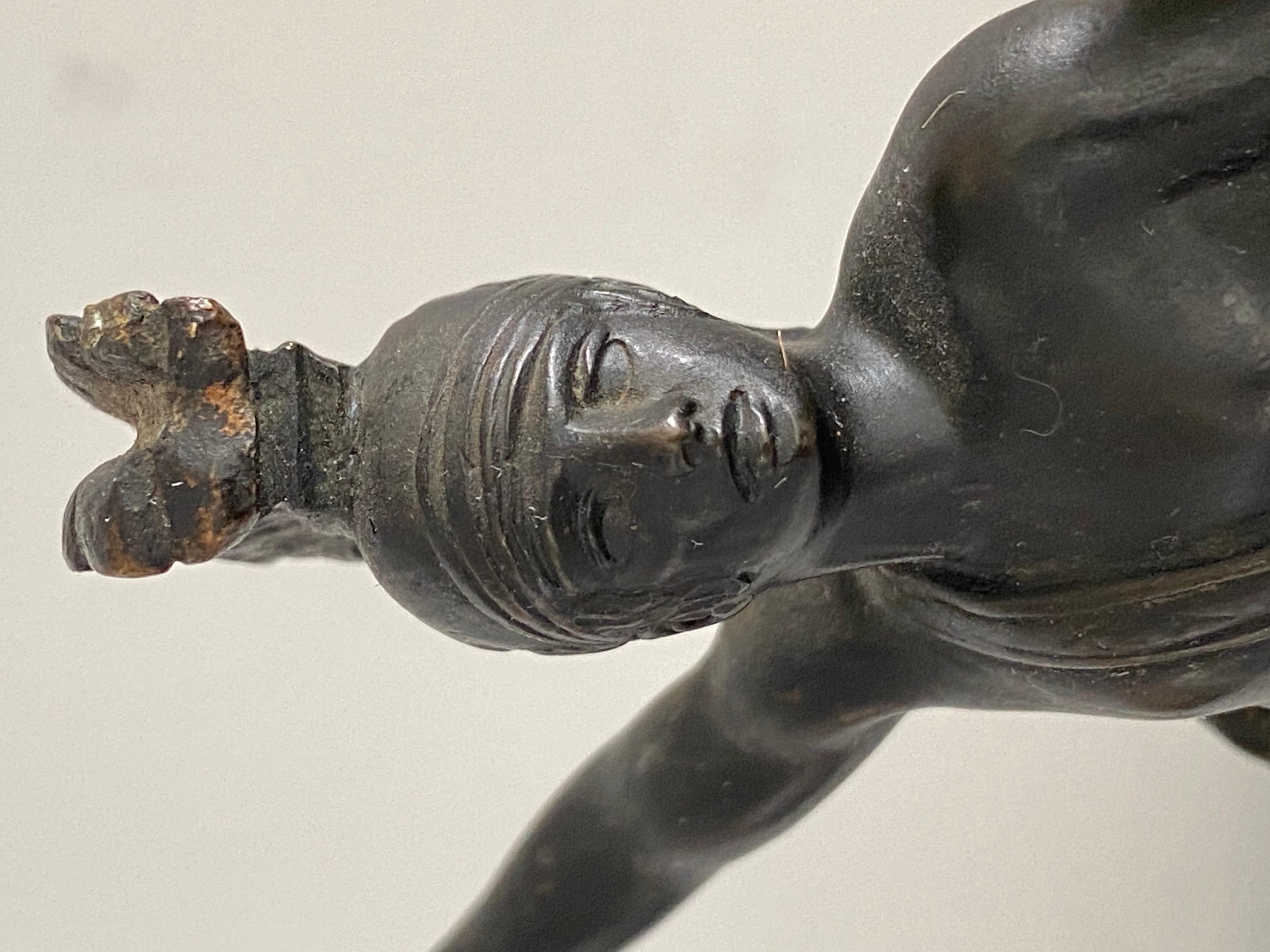 Bronze Statuette of Achilles from the Trojan War, French, 19th Century In Good Condition In Kensington, MD