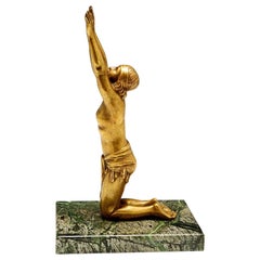 Bronze Statuette of Female Native American Figure, Early 20th century