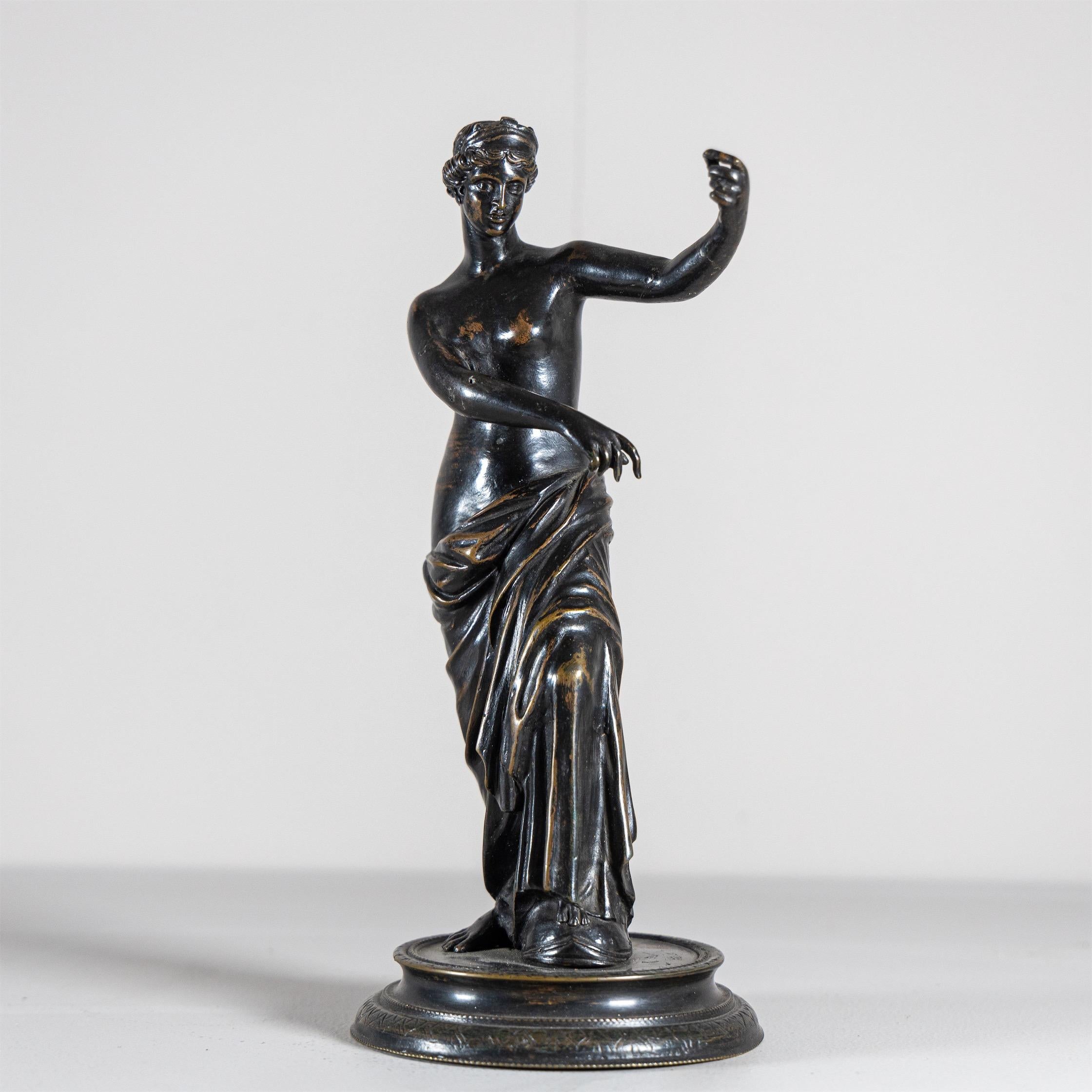 Bronzestatuette der Venus aus Bronze, 2. Hälfte des 19. Jahrhunderts (Europäisch) im Angebot