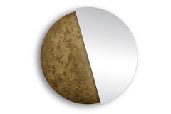 Bronze Stone Eclisse 1200 Round Mirror by Disain1971