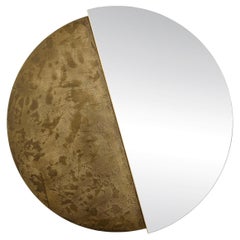 Bronze Stone Eclisse 1200 Round Mirror by Disain1971