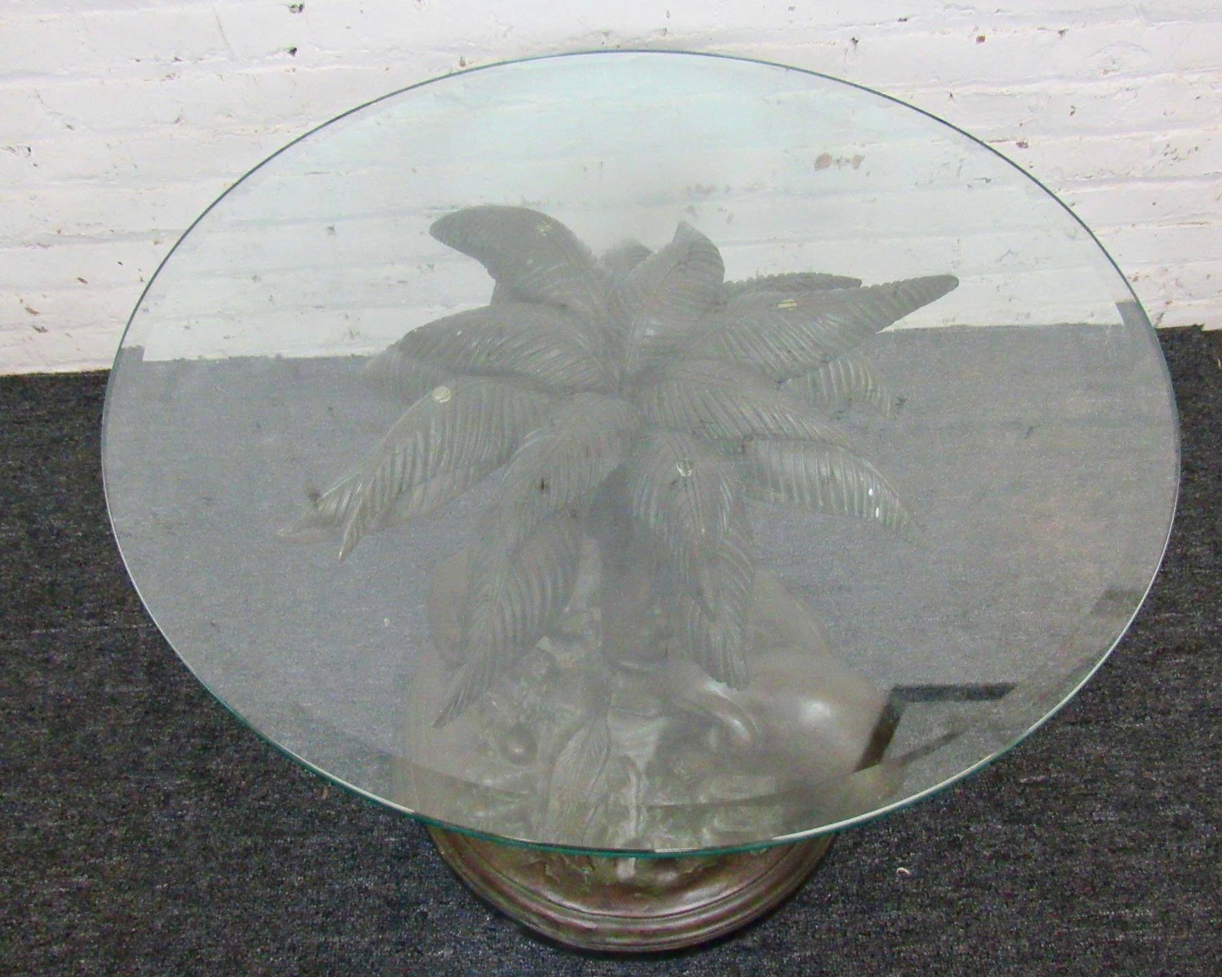 Mesa auxiliar estilo safari de bronce en Bueno estado para la venta en Brooklyn, NY
