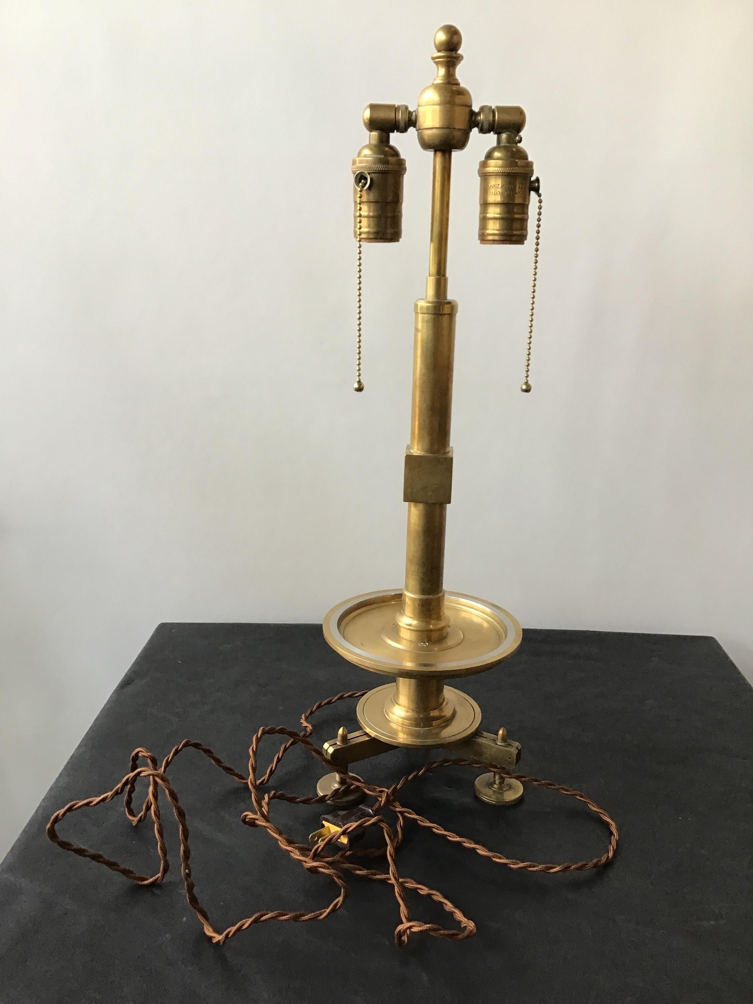 Bronze Surveyors Style Table Lamp 1