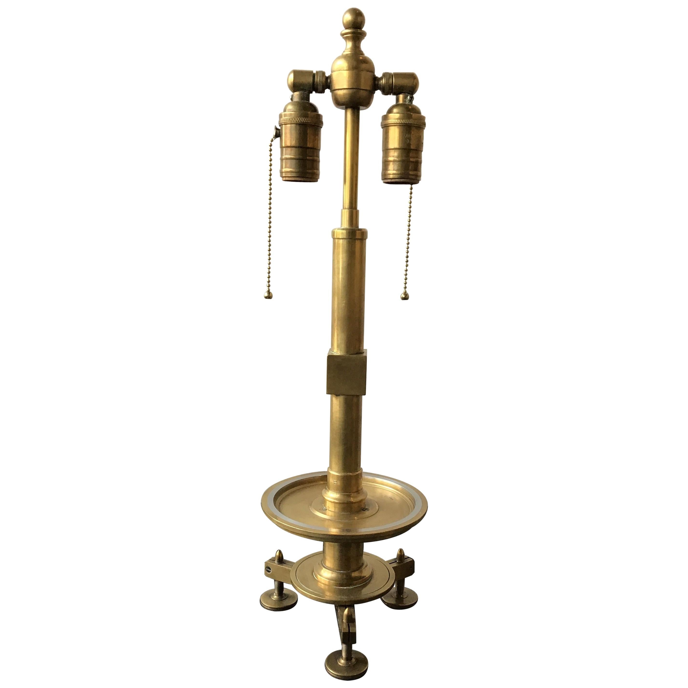 Bronze Surveyors Style Table Lamp