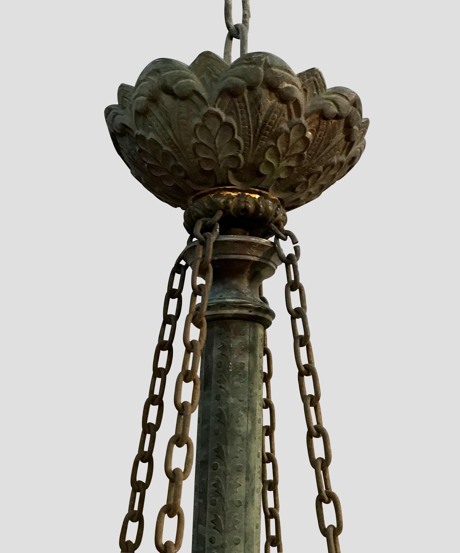 Bronze Suspension Chandelier 1