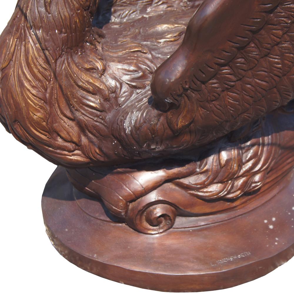 Bronze Swan Dining Table Base 2