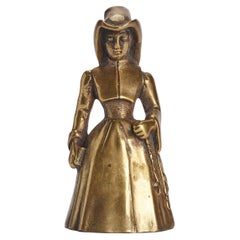Cloche de table en bronze, représentant la reine d'Écosse, Mary Stuard, Royaume-Uni 1880.